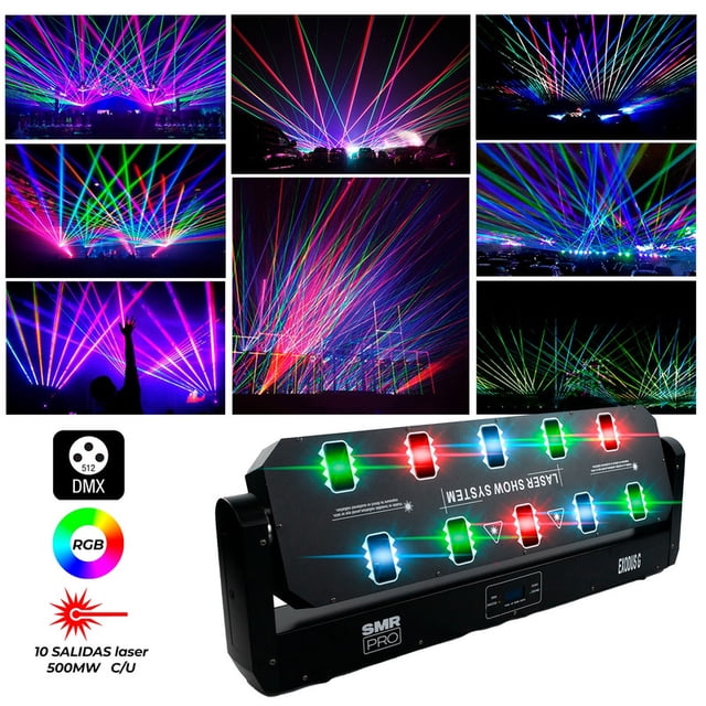 Cabeza Barra Laser Led Profesional 20 Salidas Smr Pro Exodus RGB DMX