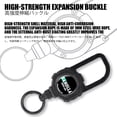 thumbnail image 4 of New Upgraded Badge Holder Telescopic Aluminum Alloy Body With Magnet Keychain Retractable Hook Tool Chain Key Holder Tactical Wire Rope Magnet, 4 of 6