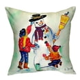 thumbnail image 3 of Betsy Drake Snowman No Cord Throw Pillow, 3 of 3