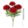 thumbnail image 3 of Artificial Fall Flowers Mums Bouquet, Orange Assorted Chrysanthemums for Vase Table Arrangement Wedding Home Outdoor Autumn Decor(No Vase), 3 of 4