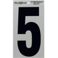 thumbnail image 1 of Hillman Group 844101 5 in. Black & Silver Reflective Mylar Square Cut Self Adhesive Number - 5, 1 of 1