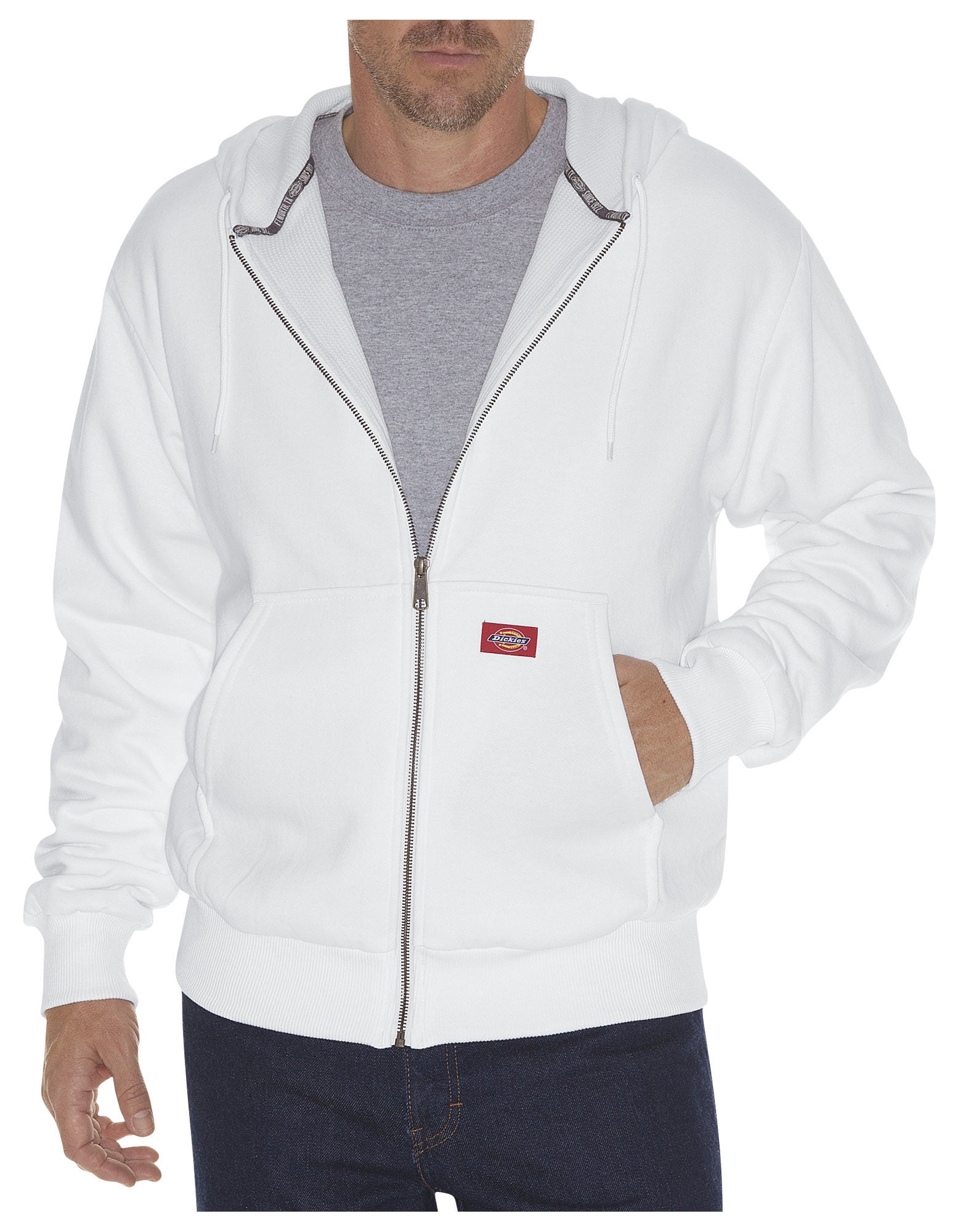 dickies thermal lined zip hoodie