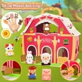 thumbnail image 4 of IYHN Big Red Barn Farm Animal Playset, Multipack Quantity Farm Toys with Animal Figures and DIY Stickers, Birthday Easter Gift for Age Toddler, 4 of 9