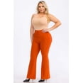thumbnail image 5 of Plus Size Tummy Control Butt Sculpting Flare Pants with Pockets - Rooibos Tea, 5 of 7