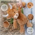 thumbnail image 3 of World's Softest Plush Highlandee Cow, Lushee, Large, 3 of 6