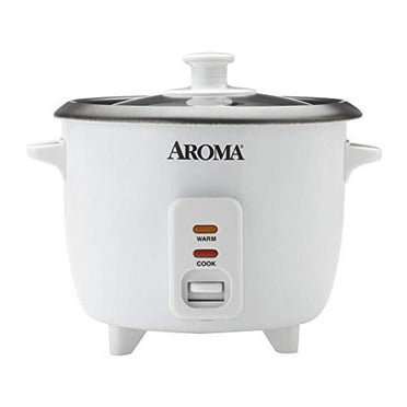 BLACK+DECKER 6-Cup Rice Cooker with Steaming Basket, White, RC506 ...