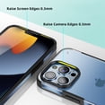 thumbnail image 4 of SaniMore for iPhone 14 Plus 6,7" 2022 Case, Wear-resistant Frosted PC Backplane & Shockproof Soft TPU Bumper Anti-fall Anti-scratch Thin Lightweight Cover for iPhone 14 Plus 6,7" 2022, Black, 4 of 5