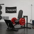 Syedee Compact Leg Sled Machine, Leg Press Machine Capacity 900lbs, Hack Squat Machine Combo