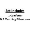 thumbnail image 4 of Tanya Linen- Alternative Quilted Ultra Soft Luxury Comforter Premium Silk Satin Solid  3-Piece 1 Comforter &amp; 2 Pillow Cases (King/Cal-King Hot Pink), 4 of 4