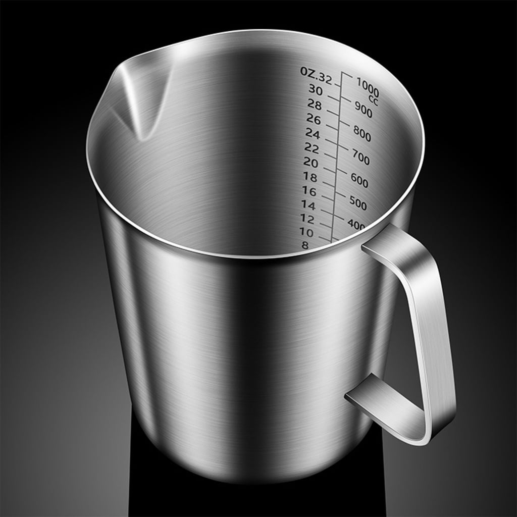 Geemin 304 Stainless Steel Kitchen Scale Cup Heat Resistant For Precise Cooking Measurements