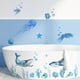 thumbnail image 3 of Calcomanías de pared con algas marinas bajo el mar, calcomanías de pared con tortugas marinas, calcomanías de arte de pared extraíbles con temática oceánica para baños, 3 of 7