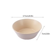 Antqov Large Salad Bowls 7x3" Colorful Soup Bowls Unbreakable Wheat Straw Bowls Serving Bowl for Wedding Party Home Kicthen Supplies