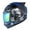 Skull Blue, variant on 1STORM Adult FULL FACE BIKE MOTORCYCLE HELMET MECHANIC DJ11CLS SKULL RED