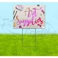thumbnail image 1 of Art Supplies (18" x 24") Yard Sign, Includes Metal Step Stake, 1 of 6