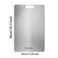 thumbnail image 2 of Stainless Steel Cutting Board for Kitchen Double Sided Dishwasher Safe Food Grade Metal Chopping Board for Meat Fruit Vegetables Professional Thickened 304 Stainless Steel Cutting Surface, 2 of 6