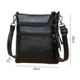 thumbnail image 2 of Bolsos pequeños cruzados de piel sintética para mujer, bolsos de hombro con múltiples bolsillos con cremallera., 2 of 7