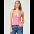 thumbnail image 4 of Tops Halter para Mujer, de Verano, con Escote en V Profundo, Sin Mangas, Color Negro, para Salir, Ropa Y2K Rojo L, 4 of 9