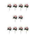 thumbnail image 3 of Youkk 2pcs Easy To Clean – Realistic Appearance – Artificial Flowers For Wedding pink 5Set, 3 of 6
