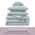 thumbnail image 4 of Ravure Twin XL Comforter Set, Modern Solid Twin XL Size Comforter Set, 5-Pc All Season Bedding Comforter Set, Light baby blue, 4 of 8