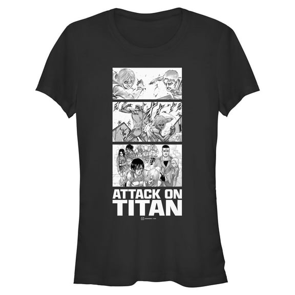 Juniors Attack on Titan Annie vs. Reiner Panels T Shirt