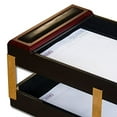thumbnail image 2 of Dacasso Rosewood & Leather Double Letter, 2 of 3