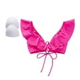thumbnail image 7 of Women's Raisins C710003 Seychelles Solids Palisade Halter Bikini Swim Top (Hot Shot Pink XL), 7 of 7