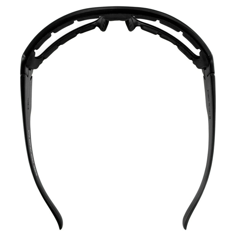Global Vision Italiano Plus Safety Sunglasses – Matte Black Frame, Clear Polycarbonate Lenses, ANSI Z87.1 Certified