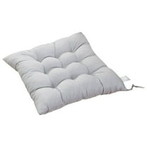 AuroraX Cozy Thick Brushed Office Chair Cushion for Pressure Relieves Tailbone Sciatica Pain Gray Solid Color Seat Cushion for Garden, Patio, Office,Home Chairs 15"x15"