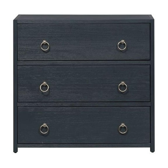 Pemberly Row Contemporary Wood Accent Cabinet in Midnight Blue
