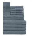 thumbnail image 1 of Baltic Linen 0353624300 100 Percent Cotton Complete 24 Piece Towel Set -  Smoke Blue, 1 of 2