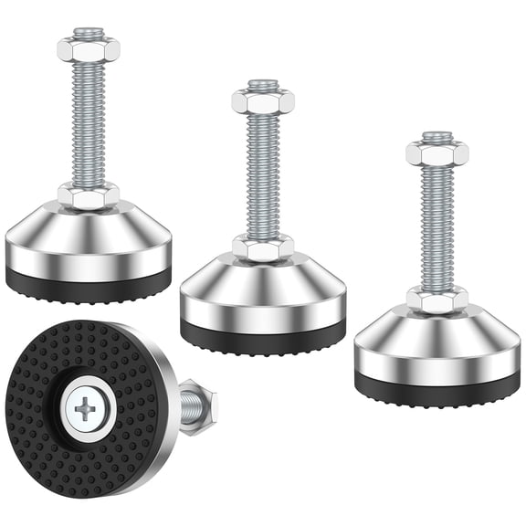 Furniture Leveler Carbon Steel Furniture Leveling Feet with Non Slip Rubber Pads Load Capacity Table Feet Levelers Flexible Adjustable Cabinet Leg Leveler Suitable for Home