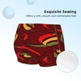thumbnail image 2 of Pofeuu Hot Chili Print Soft Cotton Girls Boyshort panties Toddler Underwear-X-Small, 2 of 5