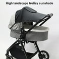 thumbnail image 2 of 2-in-1 Stroller Sun Shade and Mosquito Net Cover - Universal Breathable Baby Cover With Two-Way Zipper for Extender, 2 of 9