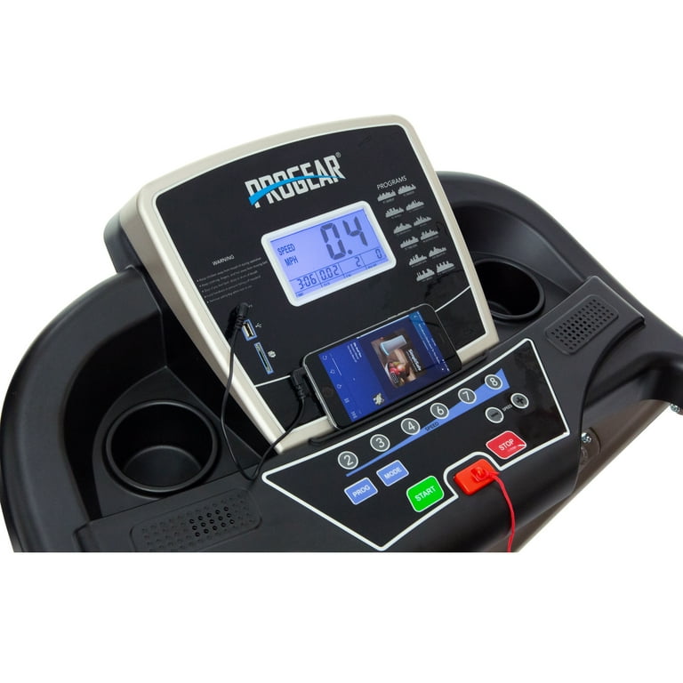 Progear 5000 foldable electric 2025 treadmill with goal setting computer