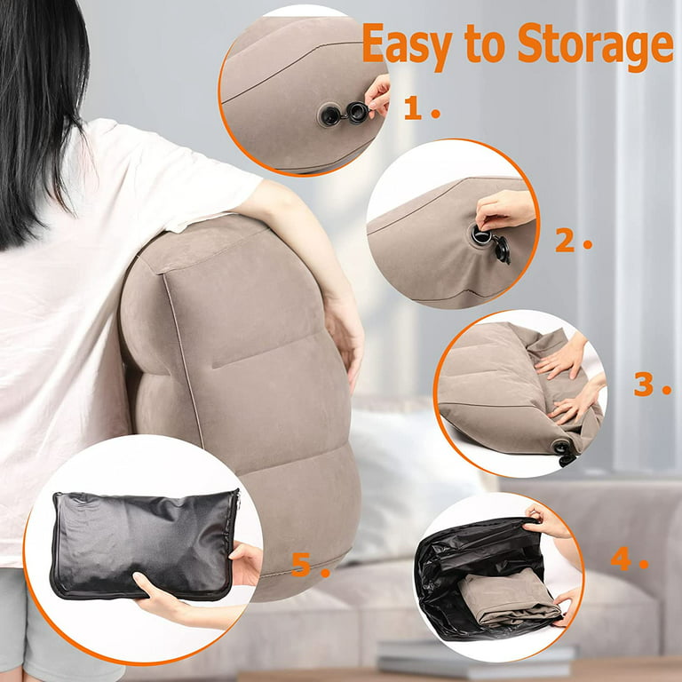 Inflatable Leg Elevation Pillows, Wedge Pillow Leg Positioner Pillows  Elevating Leg to Reduce Leg Elevation Pillow,Suitable for  Surgery,Injury,Recovery 