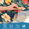 thumbnail image 5 of Yayeee Kitchen Curtains Tier Set of 2 Light Filtering 57"x24" Over Sink Window Panels, Vibrant Flowers, 5 of 7
