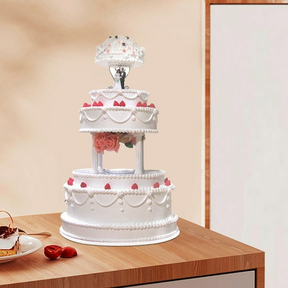 Niceauty Cake Structure Support White Plastic 6.68X1.18X1.18in