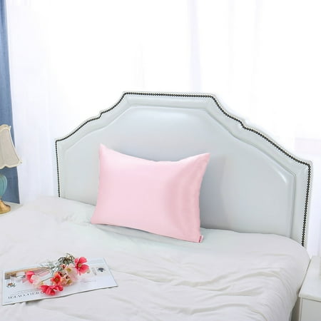 100% Silk Fabric Pillow Case Cover Pillowcase 1pc Pink Queen