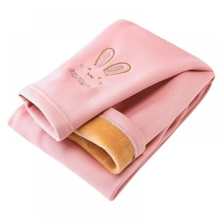 

Toddler Girls Winter Warm Thick Leggings Fleece Lined Sweatpants Velvet Pants Thermal Tights Base Layer Long Pants 2-7 Years