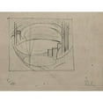 thumbnail image 2 of Oscar Bluemner 14x12 Black Ornate Wood Framed Double Matted Museum Art Print Titled: Study for ‘Soho- (Verso) (1919), 2 of 5