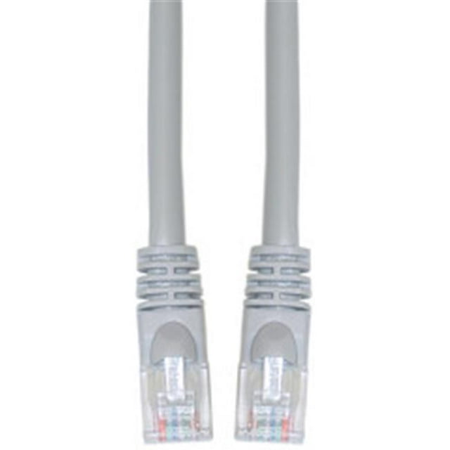 Cat5e Gray Ethernet Patch Cable Snagless Molded Boot 25 foot