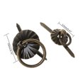 thumbnail image 2 of UNTERING 10pcs Green Bronze Color Pin Handle Drawer Cabinet Desk Pull Knob Furniture, 2 of 7