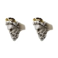 thumbnail image 2 of Guardurnaity Anillo de cabeza de anciano Estilo retro Escultura de concha Anillos Joyería Unisex No.9 2Conjunto, 2 of 6