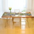 thumbnail image 3 of Yayeee Table Runner 90 inches Long Home Kitchen Dinning Party Decoration, Beige Flower Pattern, 3 of 7
