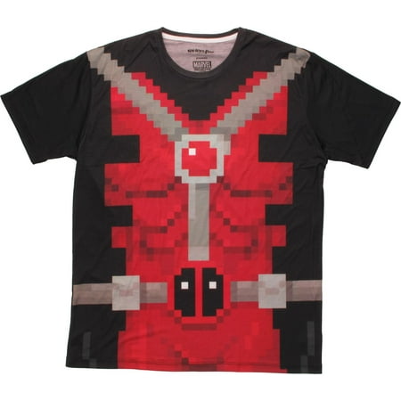 Deadpool Pixel Suit Sublimated T-Shirt