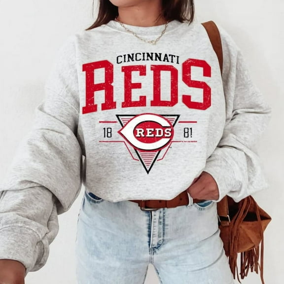 Vintage Mlb 90s Cincinnati SweatShirt, Reds Shirt, Baseball Unisex Sweatshirt