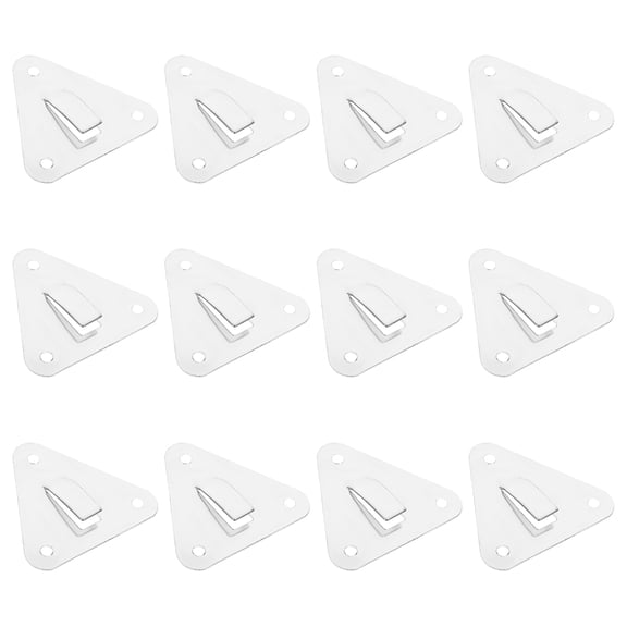 FOLOYORI 12Pcs Fire Extinguisher Wall Mount Brackets Plated Silver Minimalist Stylish Hook
