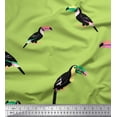 thumbnail image 3 of Soimoi Green Poly Georgette Fabric Toucan Bird Print Fabric by Yard 42 Inch Wide, 3 of 3