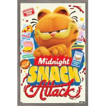 The Garfield Movie - Midnight Snack Attack Wall Poster, 14.725" x 22.375" Framed