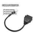 thumbnail image 5 of 4 Pin to OBD2 Diagnostic Scanner Cable, Motorcycle Fault Code Reader, Replacement for Yamaha MT10 FZ10 XSR MT07 MT09 XSR700 FJR R1 R6 XT1200ZE TMAX, 5 of 5